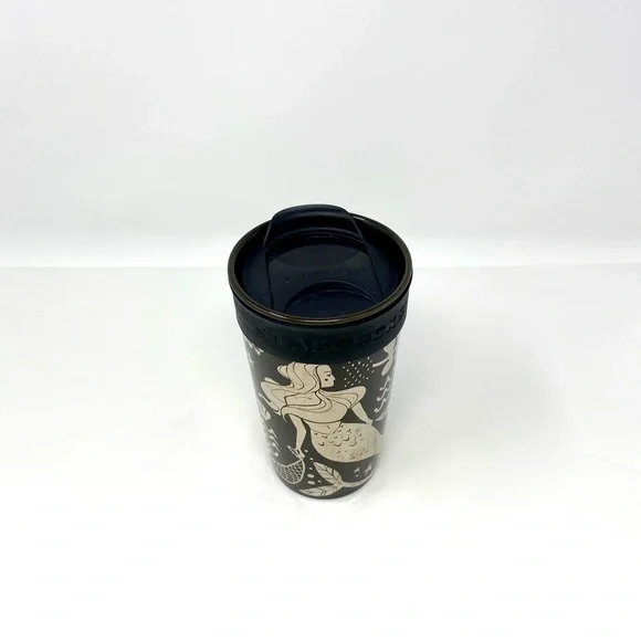 Starbucks | Dining | Starbucks Silverblack Siren Mermaid Double Wall 2oz  Ceramic Tumbler Mug | Poshmark